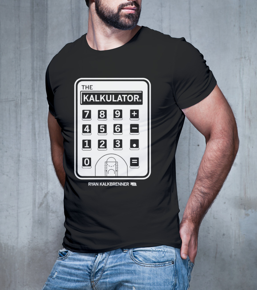 Ryan Kalkbrenner The Kalkulator Basketball Court Number 11 T-Shirt