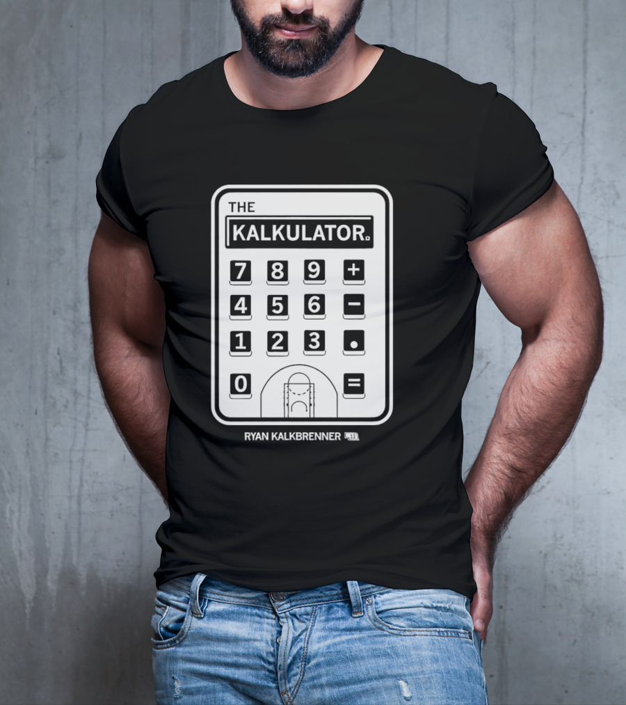 Ryan Kalkbrenner The Kalkulator Basketball Court Number 11 T-Shirt