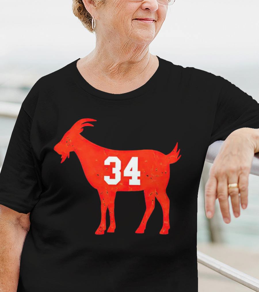 Walter Payton 34 Chicago Bears GOAT T-Shirt