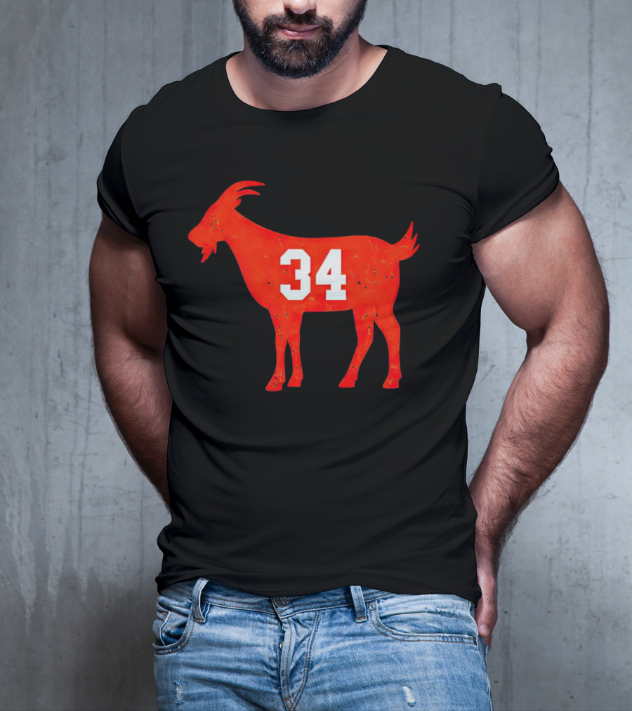 Walter Payton 34 Chicago Bears GOAT T-Shirt