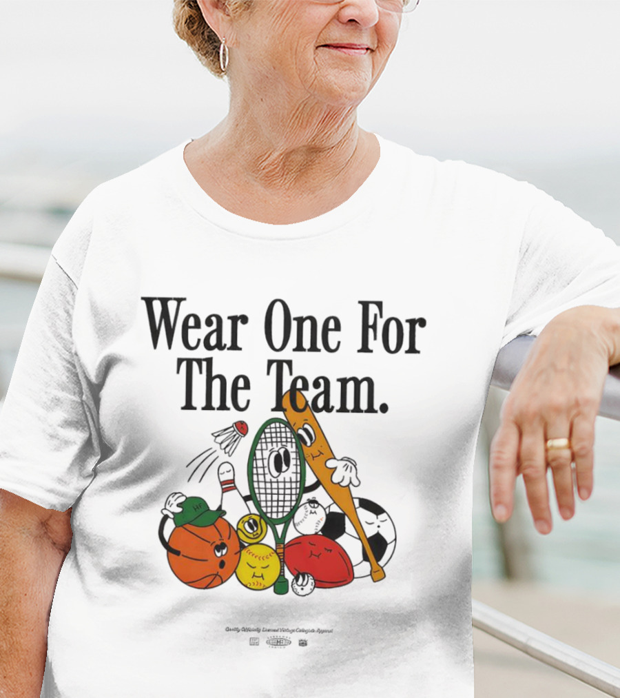 Wear One For The Team Sports Cartoon Characters T-Shirt