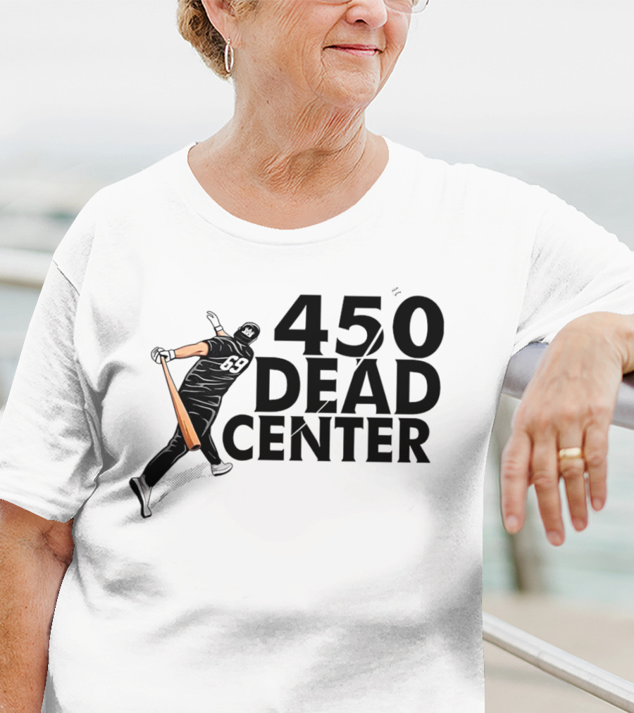 450 Dead Center Baseball Player Swinging T-Shirt