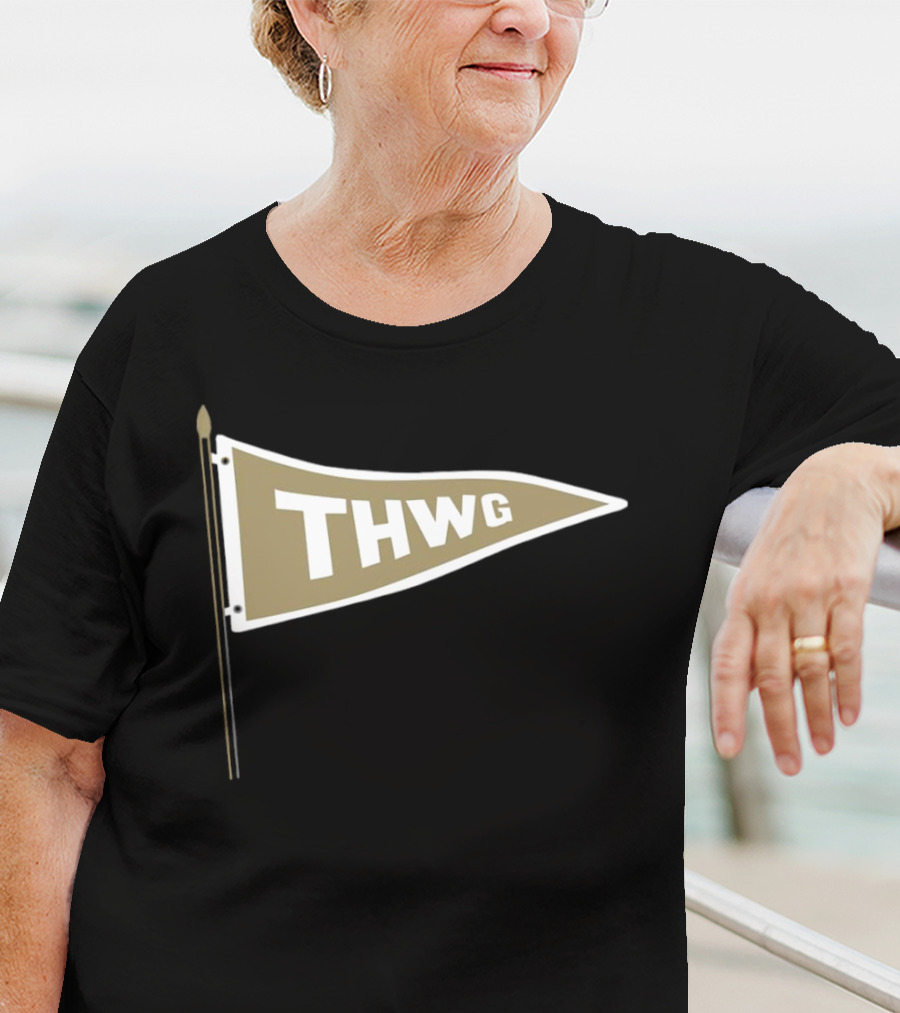 Georgia Tech THWG Gold Pennant Flag T-Shirt