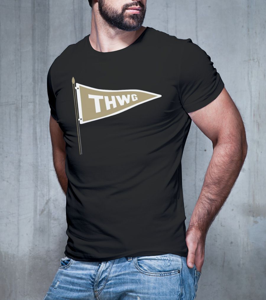 Georgia Tech THWG Gold Pennant Flag T-Shirt
