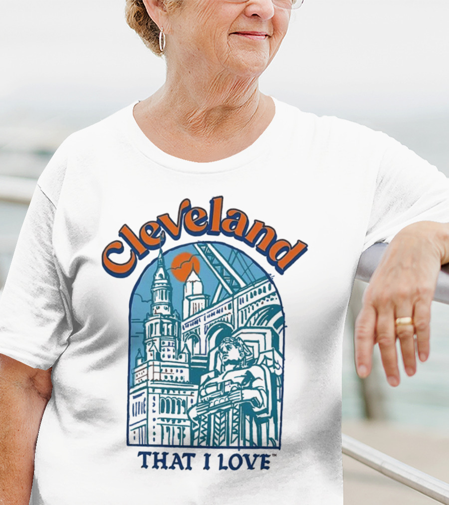 Cleveland That I Love Skyline Architecture T-Shirt