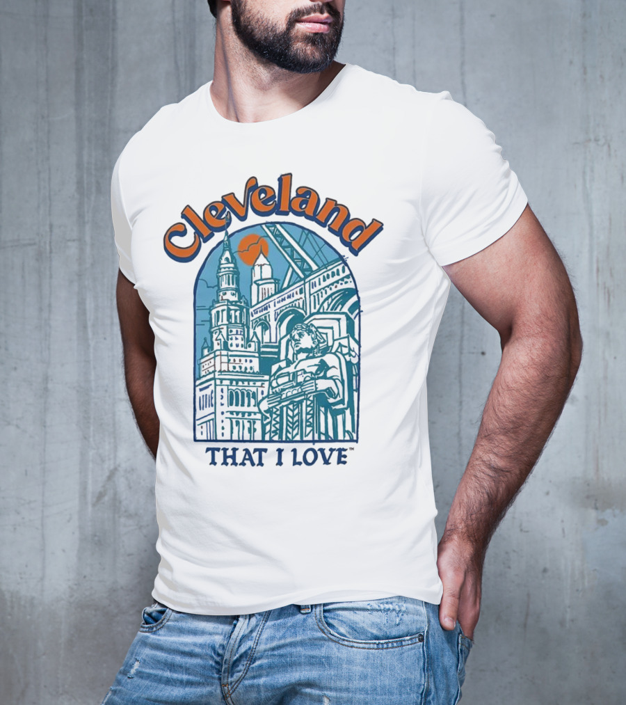 Cleveland That I Love Skyline Architecture T-Shirt