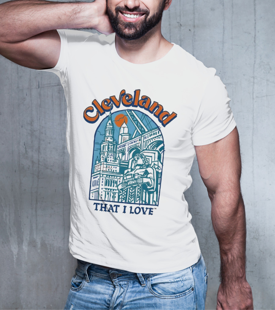 Cleveland That I Love Skyline Architecture T-Shirt