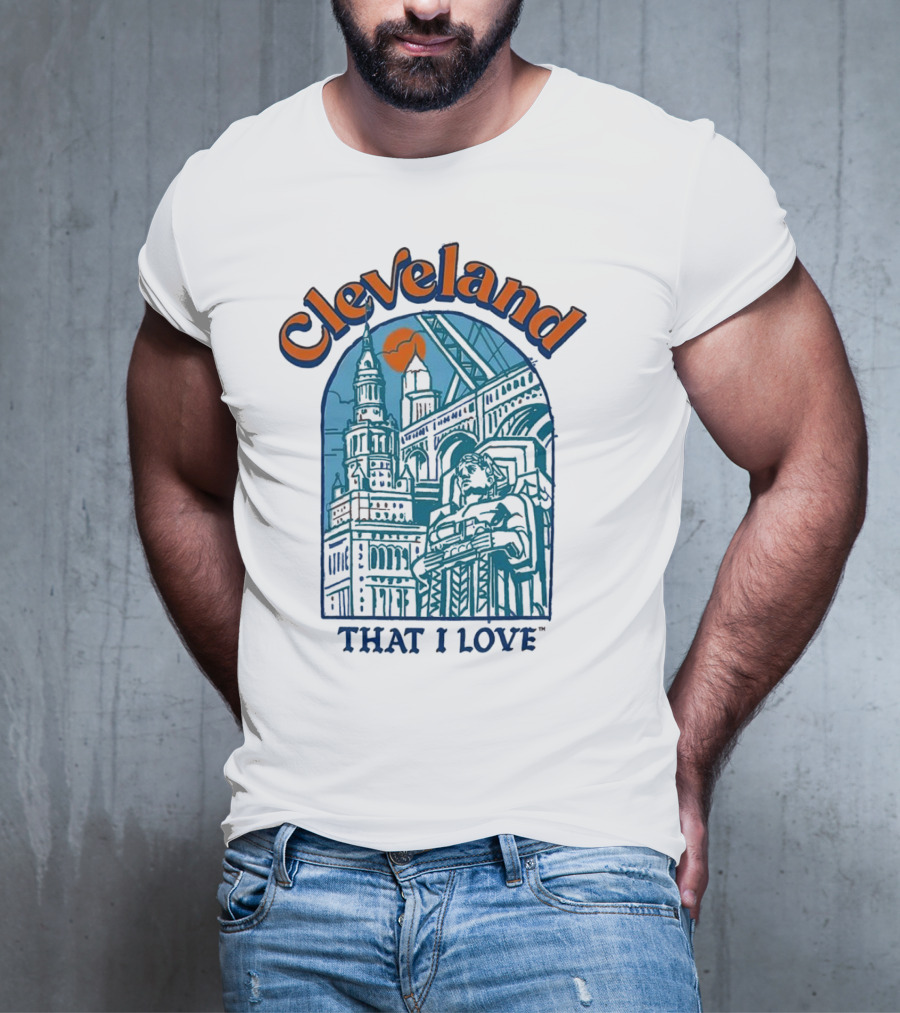 Cleveland That I Love Skyline Architecture T-Shirt