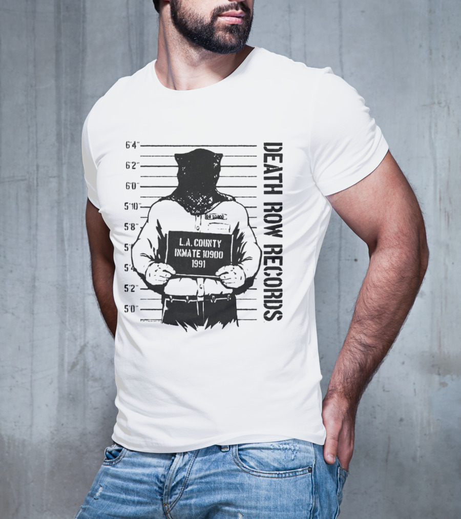 Death Row Records LA County Inmate 1990 1991 T-Shirt