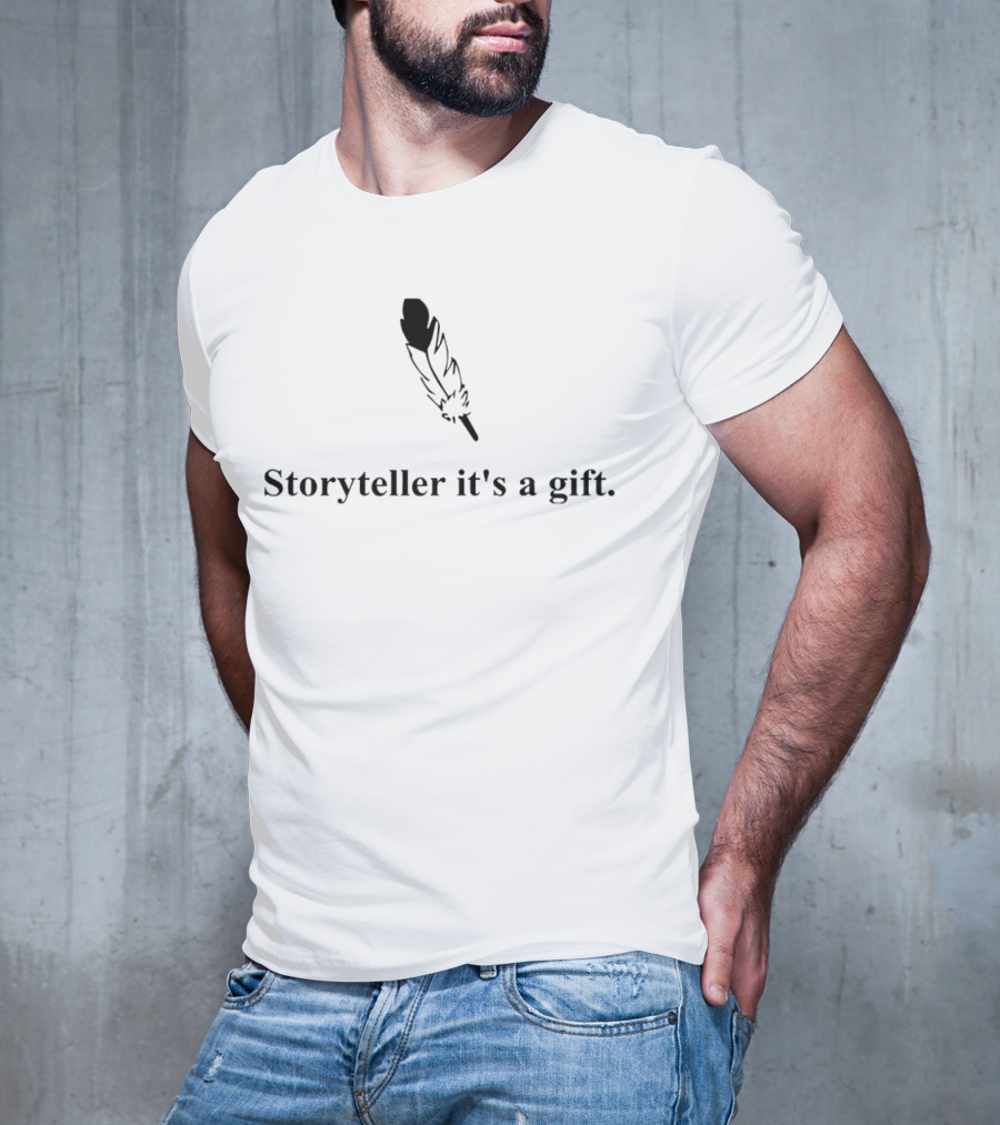 Storyteller It's A Gift Feather T-Shirt