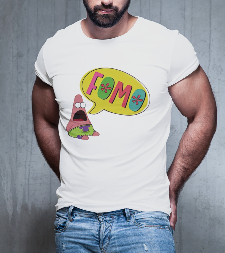 FOMO Surprised Patrick Face Meme Bubble T-Shirt