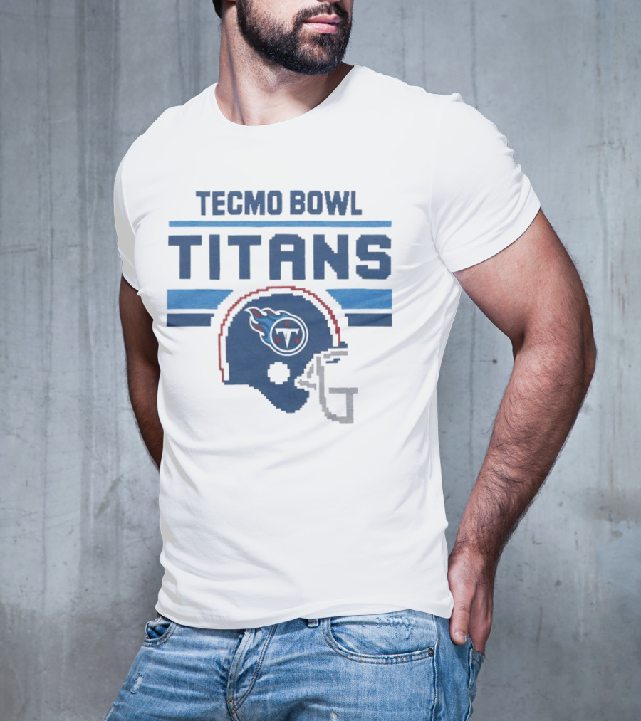 Tecmo Bowl Titans Retro Tennessee Titans Helmet T-Shirt