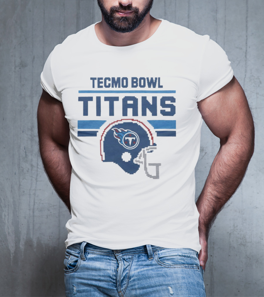 Tecmo Bowl Titans Retro Tennessee Titans Helmet T-Shirt