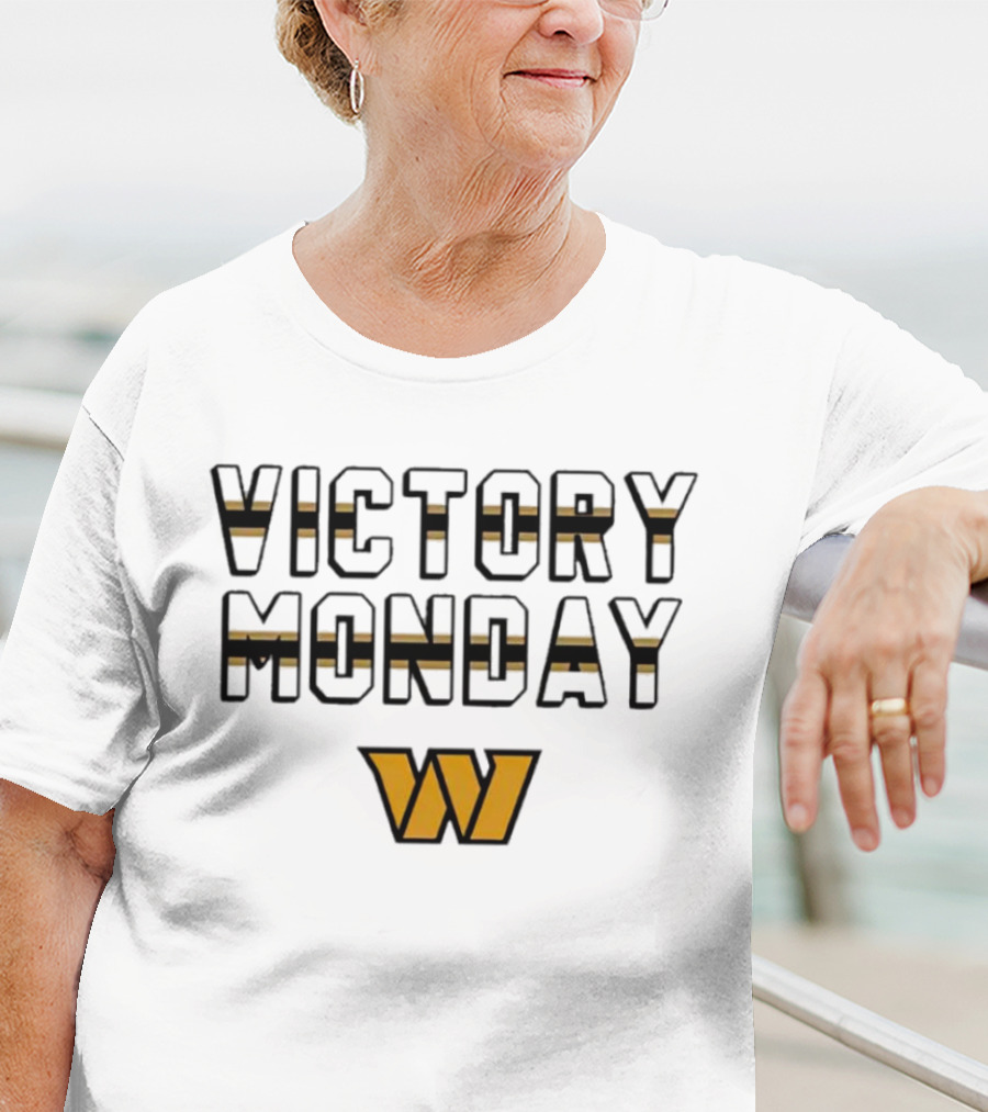 Victory Monday Washington Commanders W T-Shirt