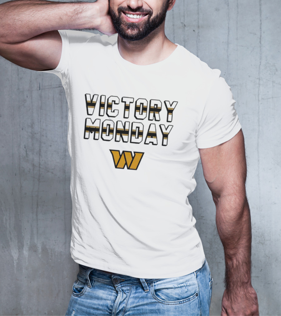 Victory Monday Washington Commanders W T-Shirt