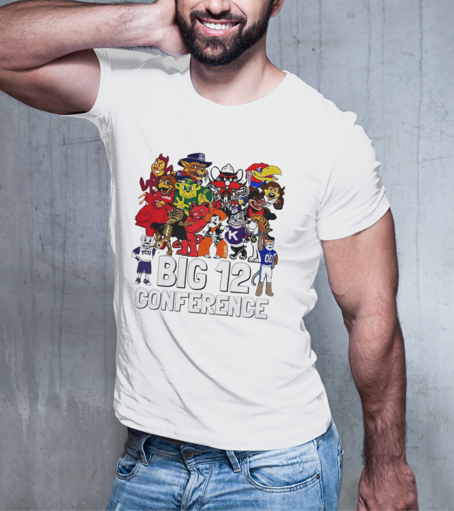 Big 12 Conference Football Mascots Collection T-Shirt