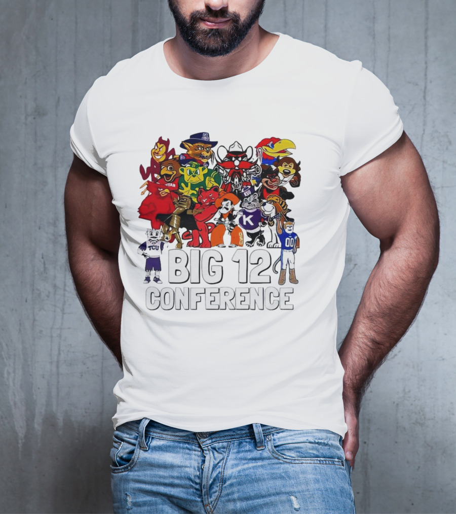 Big 12 Conference Football Mascots Collection T-Shirt