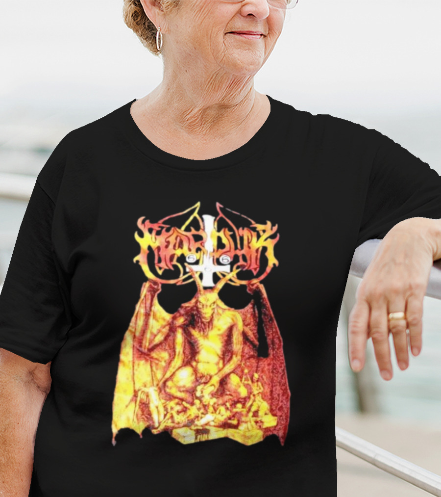 Marduk Demon Goat Occult Symbolism With Satanic T-Shirt