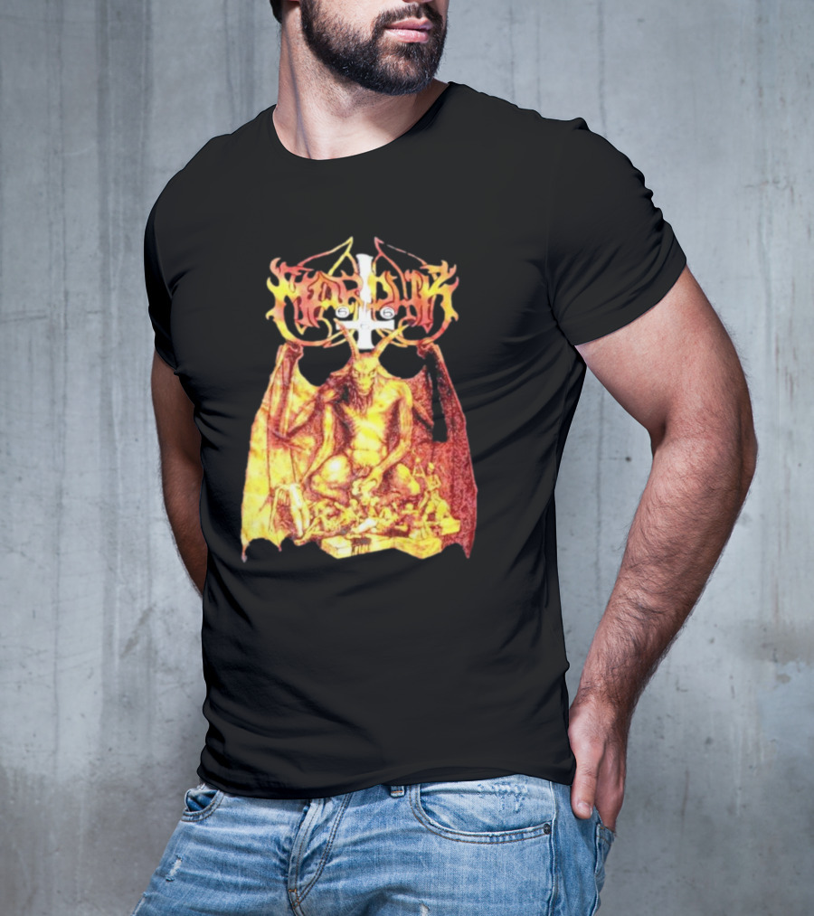 Marduk Demon Goat Occult Symbolism With Satanic T-Shirt