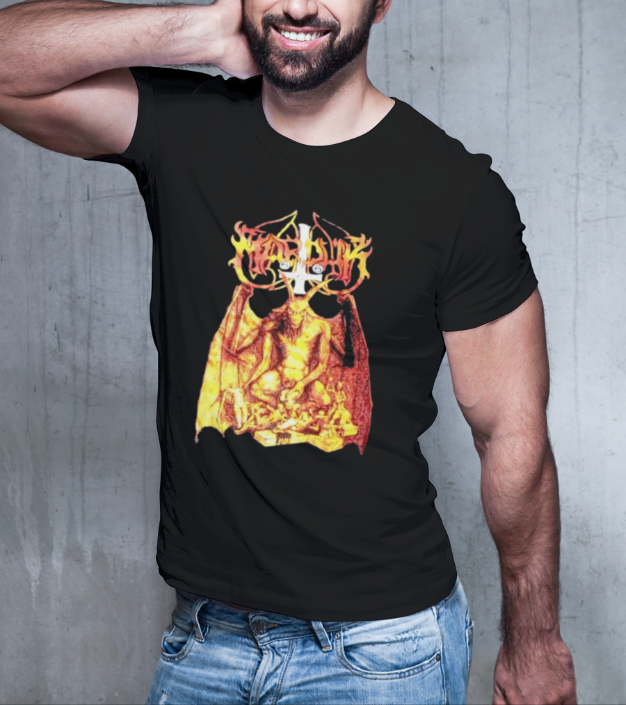 Marduk Demon Goat Occult Symbolism With Satanic T-Shirt