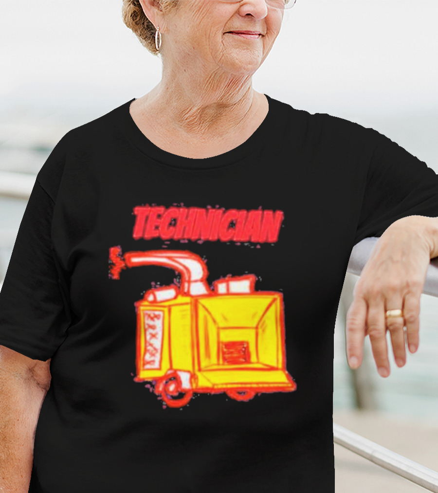 Salty Cracker Technician Vintage Machine T-Shirt