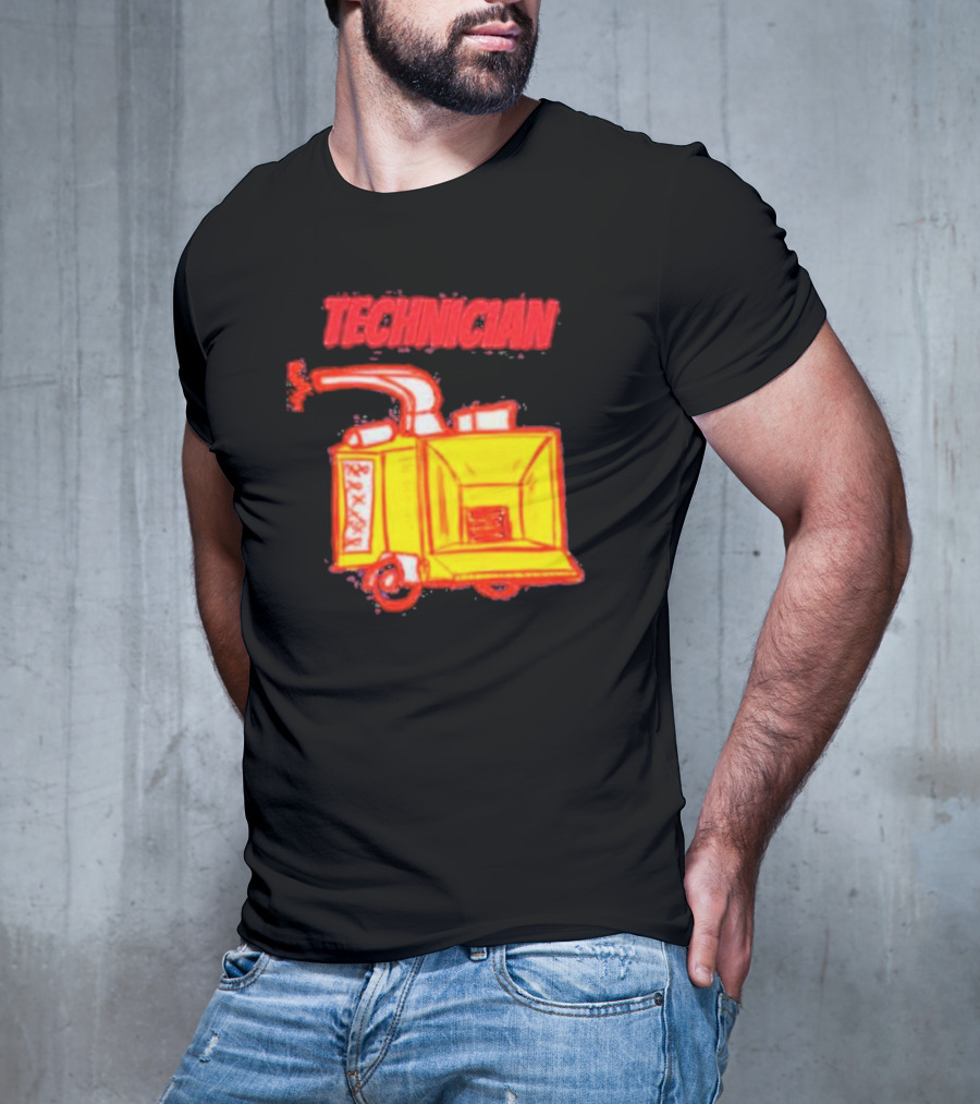 Salty Cracker Technician Vintage Machine T-Shirt