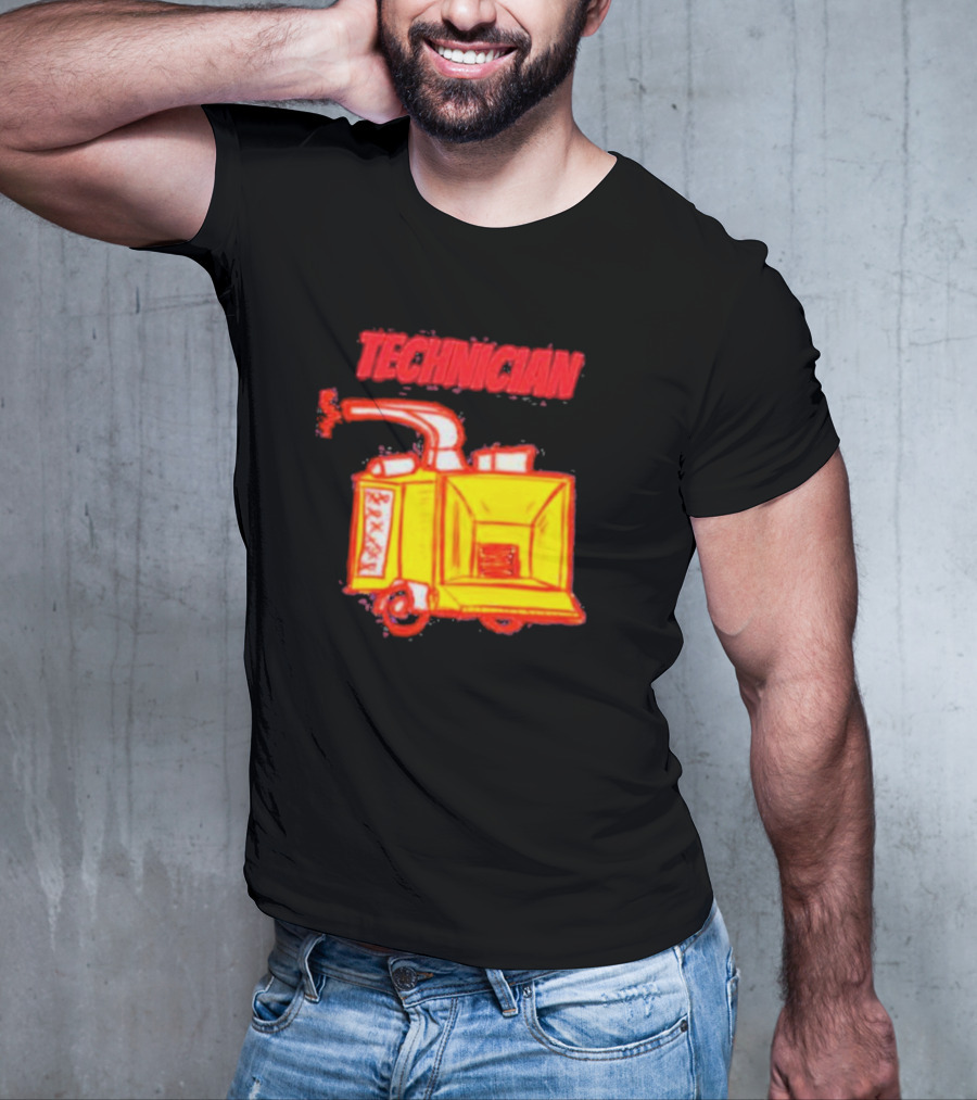 Salty Cracker Technician Vintage Machine T-Shirt
