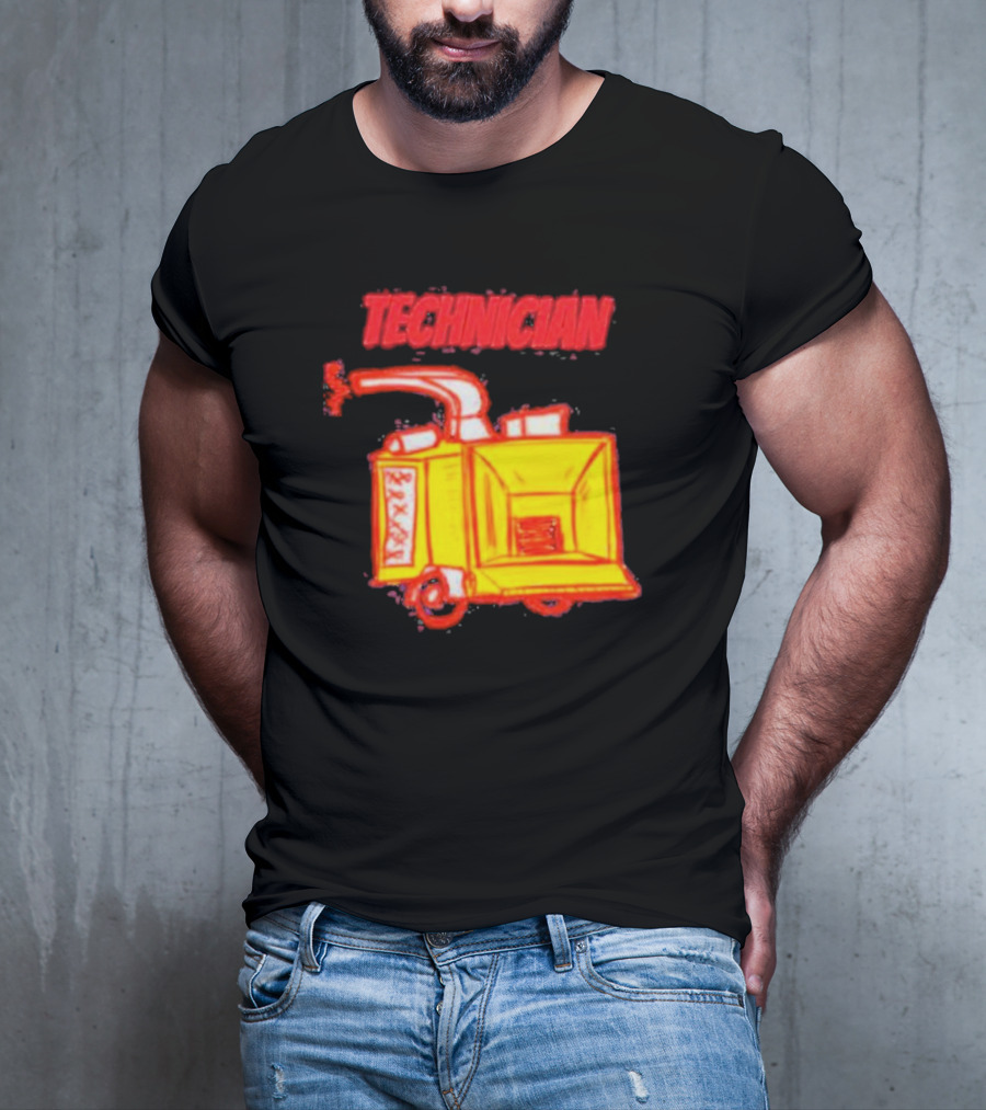 Salty Cracker Technician Vintage Machine T-Shirt