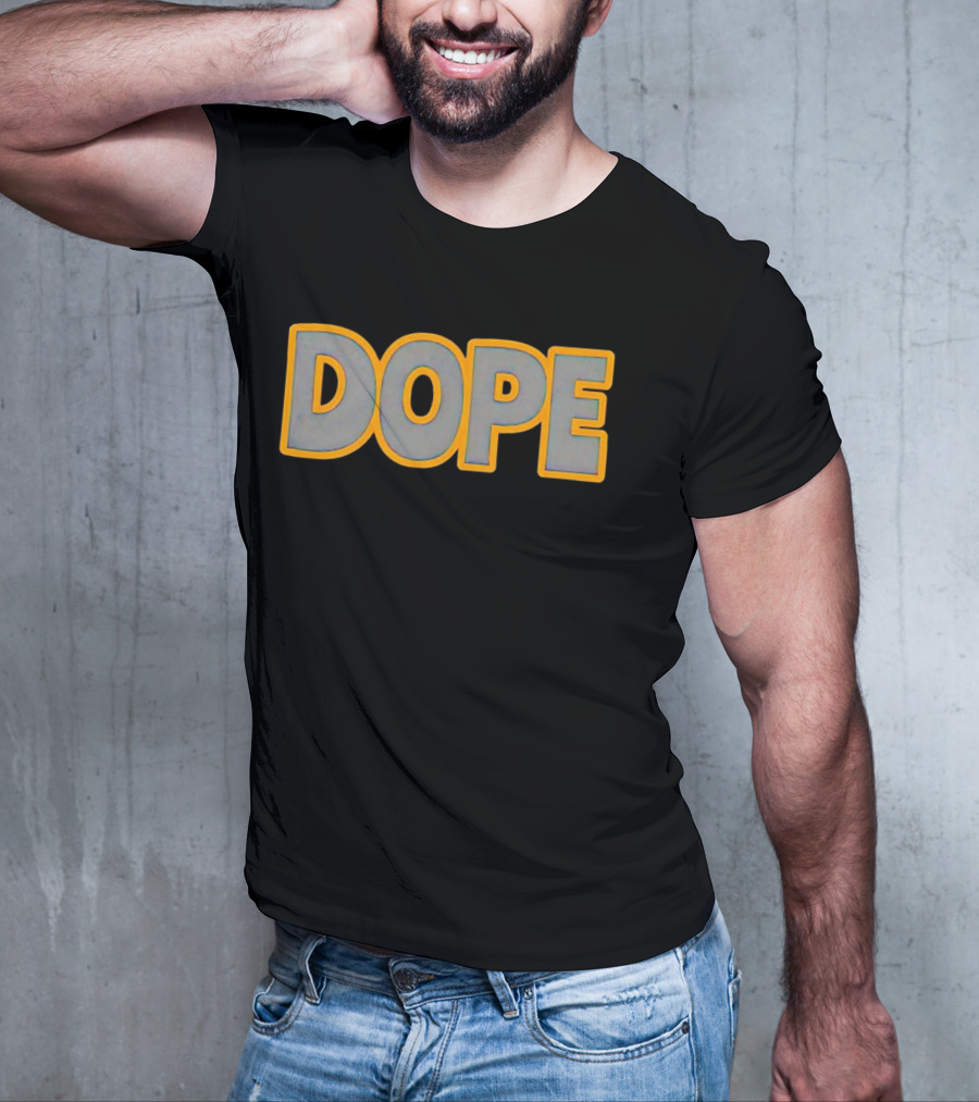 John Felix Dope Bold Yellow Outline T-Shirt