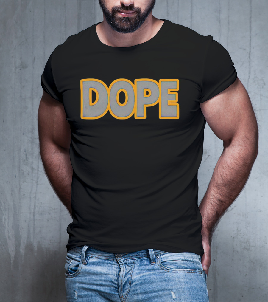 John Felix Dope Bold Yellow Outline T-Shirt