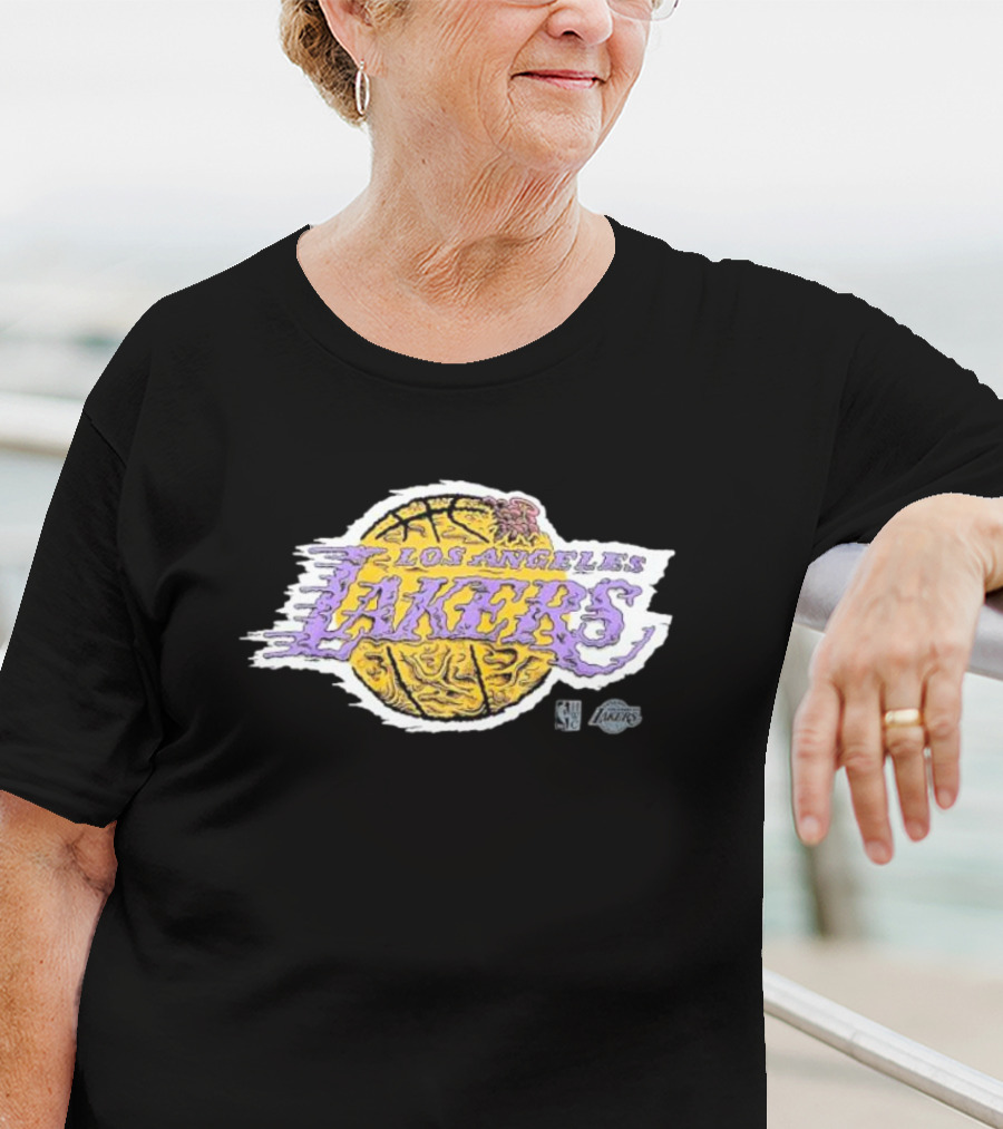 Los Angeles Lakers NBA Basketball Logo Deconstructed T-Shirt