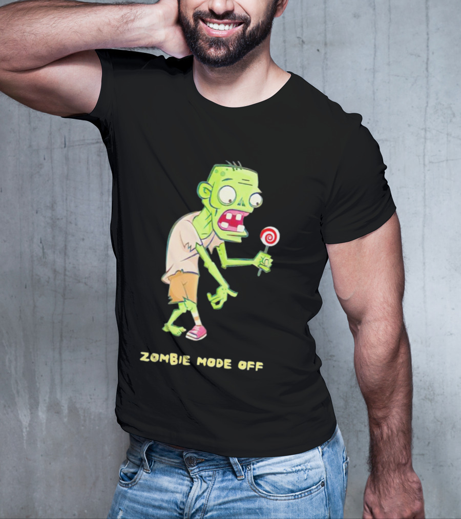 ZOMBIE MODE OFF LOLLIPOP CHARACTER VIBRANT T-Shirt