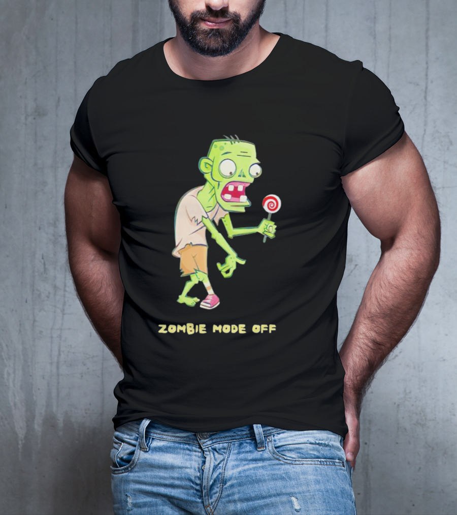 ZOMBIE MODE OFF LOLLIPOP CHARACTER VIBRANT T-Shirt