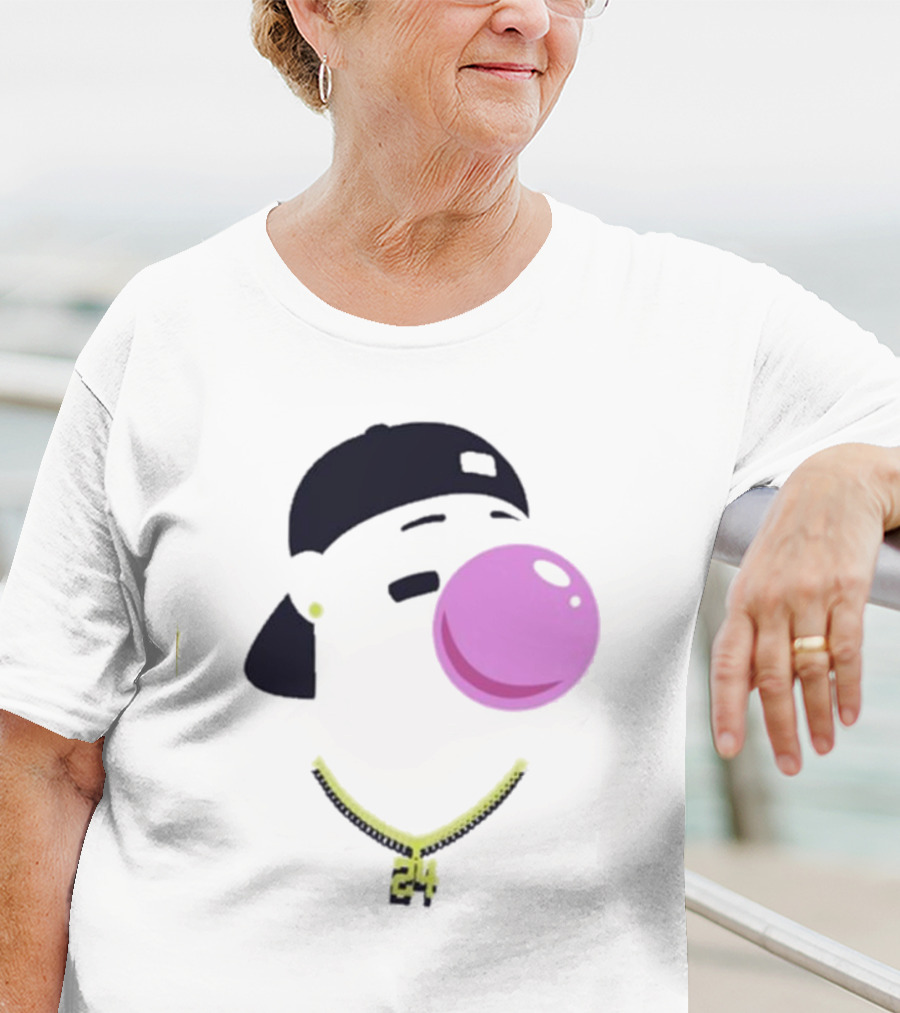 Griffey Clown Iconic Bubblegum Necklace 24 Player T-Shirt