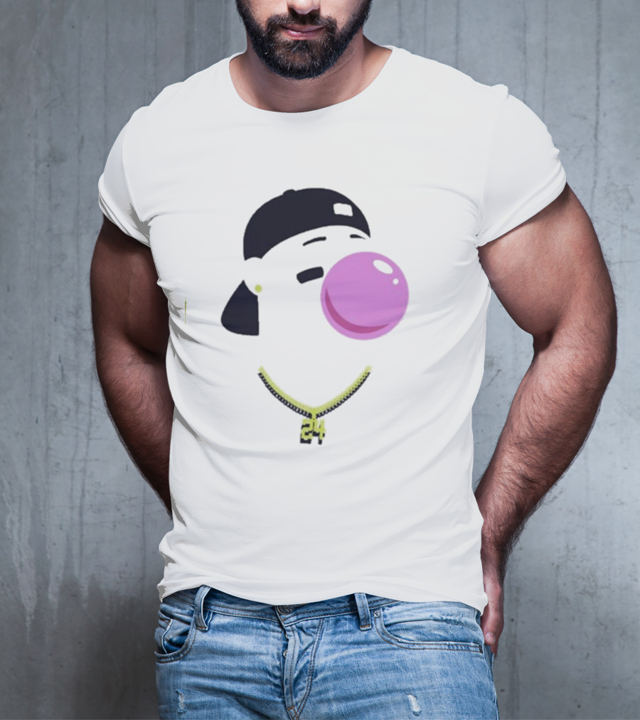Griffey Clown Iconic Bubblegum Necklace 24 Player T-Shirt