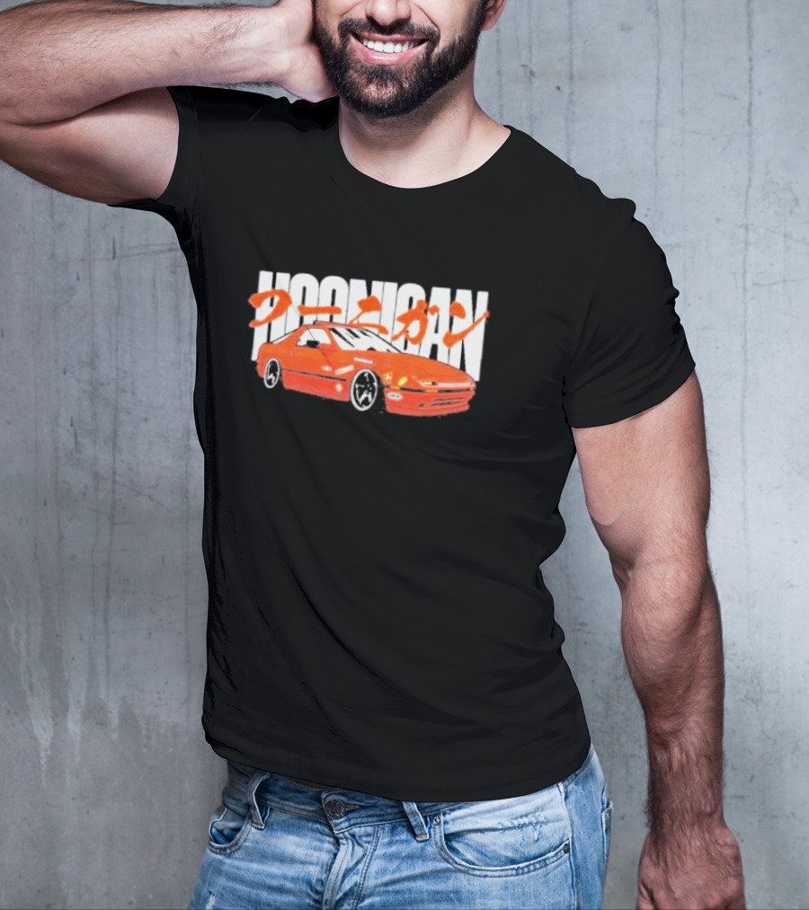 Hoonigan FC Rotary Japanese Kanji Red Sports Car T-Shirt