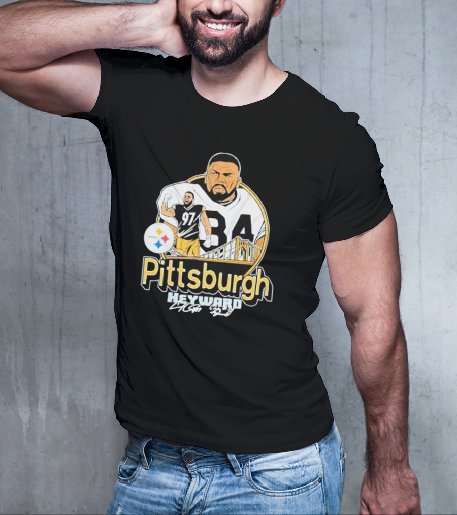 Pittsburgh Steelers Heyward 97 Ironhead Signature Bridge T-Shirt