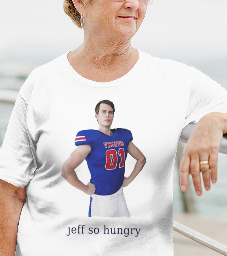 Vikings 01 Jeff So Hungry Football Player T-Shirt