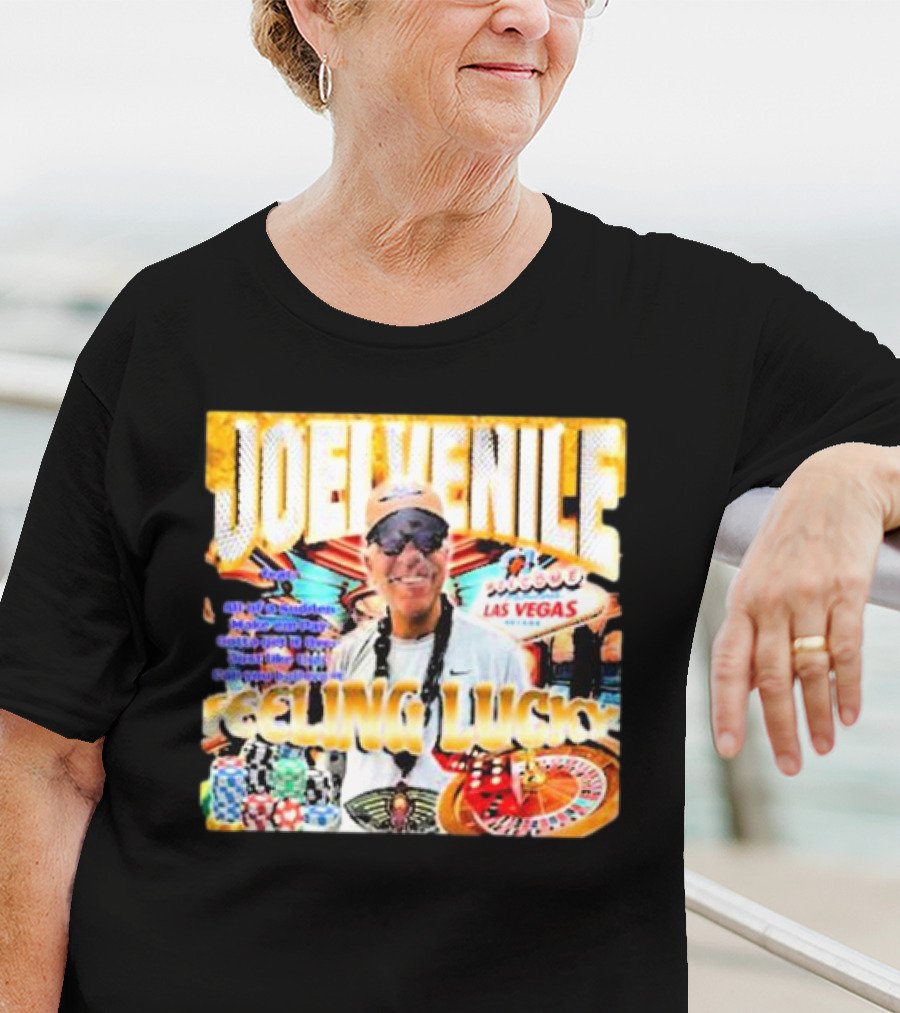 JOELVENILE FEELING LUCKY LAS VEGAS CASINO ROULETTE T-Shirt