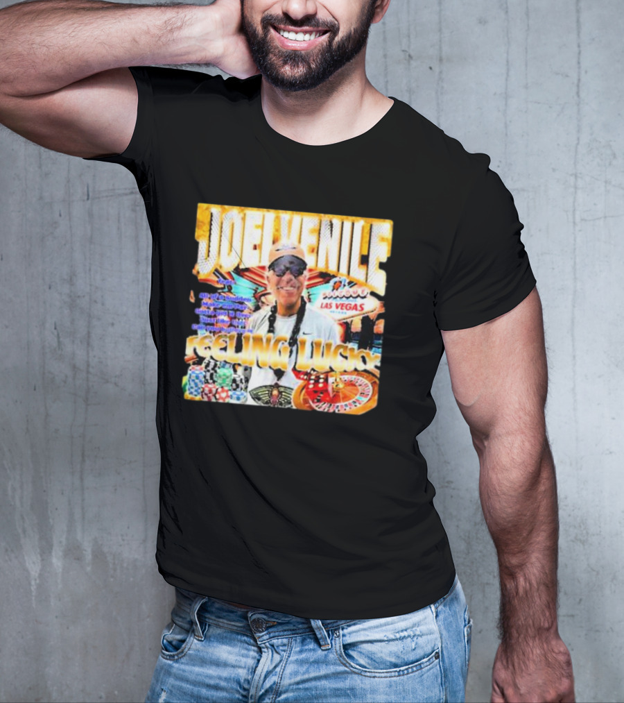 JOELVENILE FEELING LUCKY LAS VEGAS CASINO ROULETTE T-Shirt