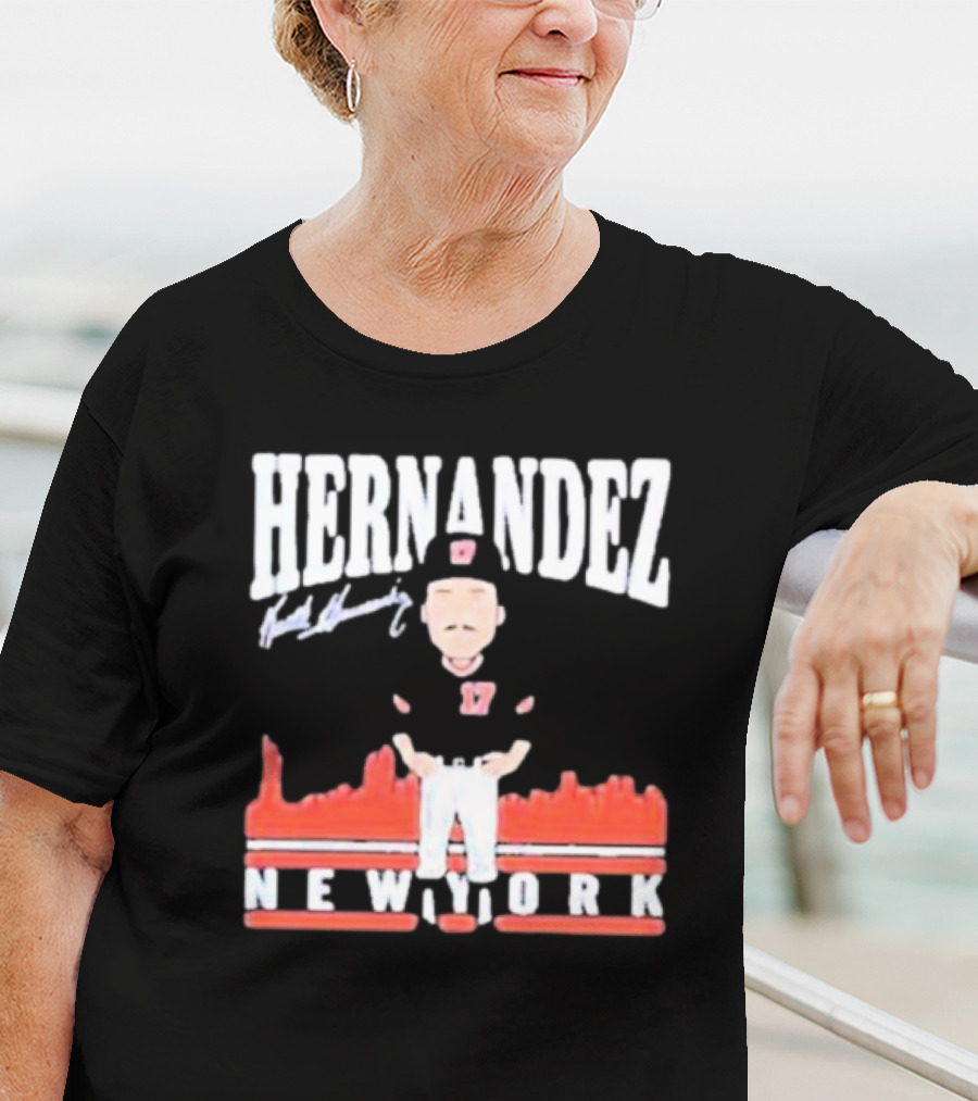 Hernandez Keith Hernandez Toon Signature New York T-Shirt