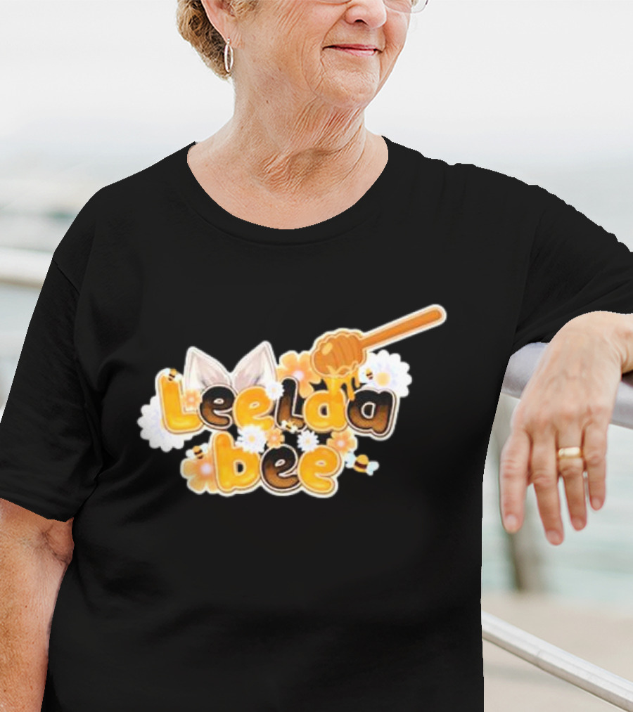 Leelaabee Honey Drizzle With Ears And Flowers T-Shirt