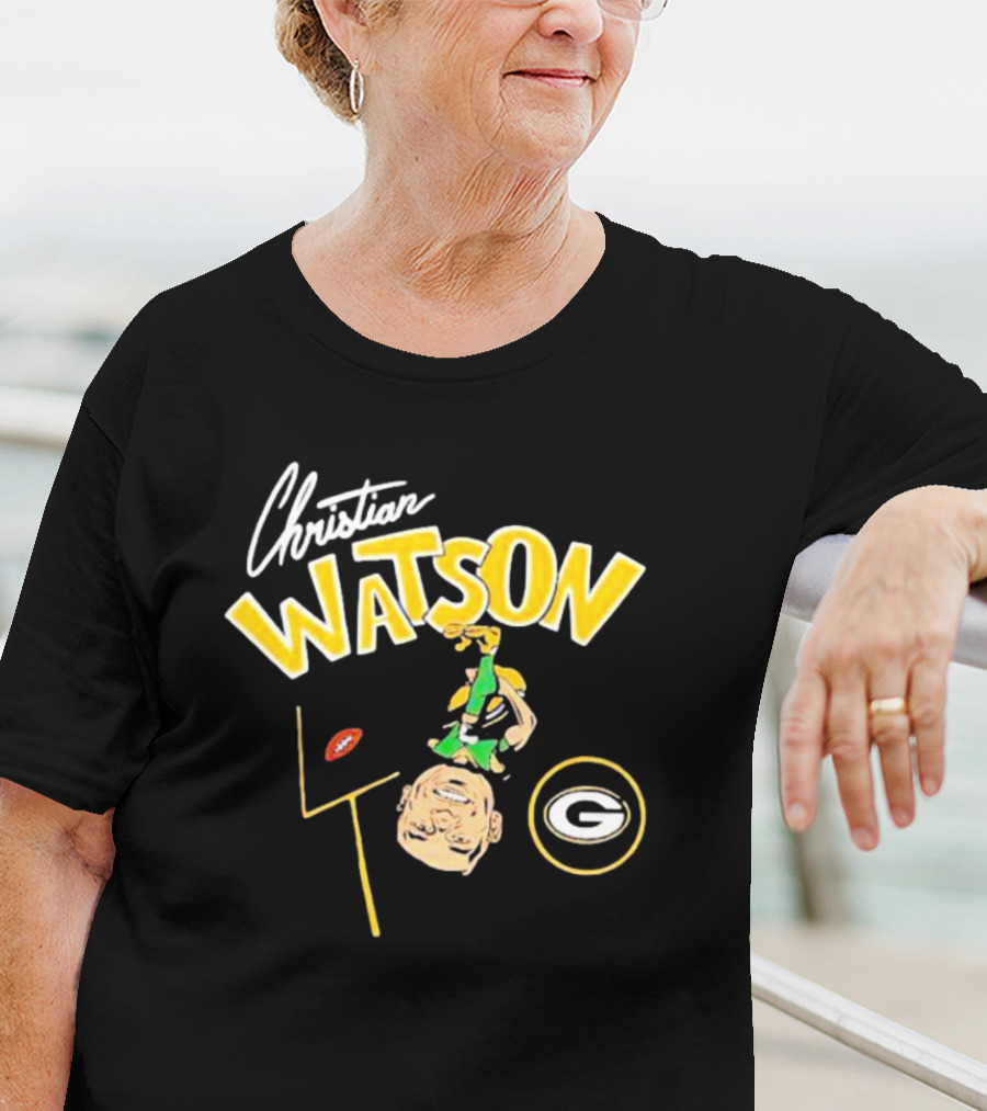 Christian Watson Green Bay Packers Football Comic T-Shirt