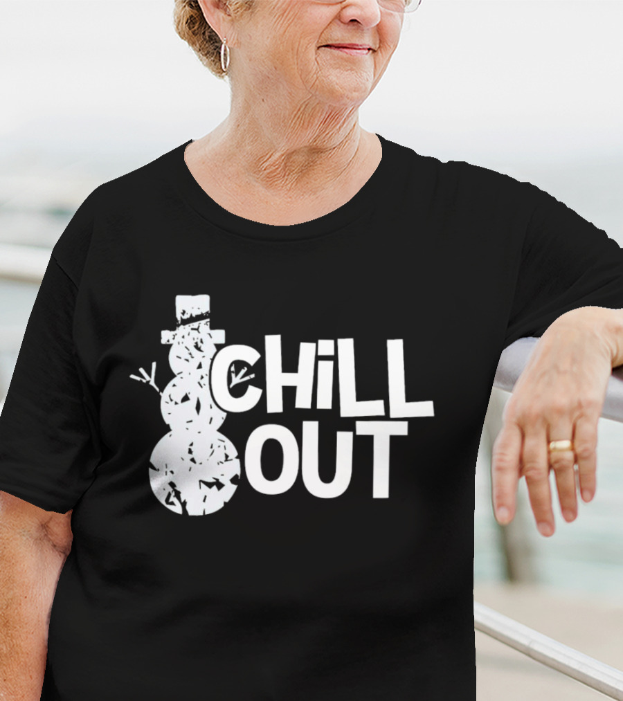 Chill Out Snowman Christmas T-Shirt