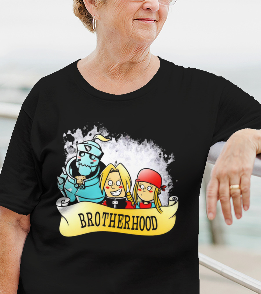 Brotherhood Alphonse Edward Winry Banner T-Shirt
