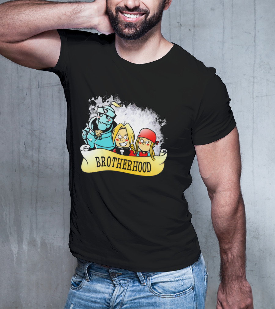 Brotherhood Alphonse Edward Winry Banner T-Shirt