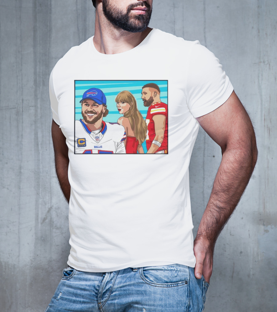 Buffalo Bills Vs. Kansas City Chiefs Distracted Girlfriend Meme T-Shirt