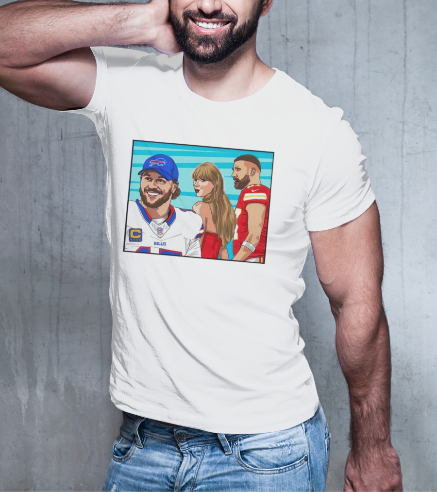 Buffalo Bills Vs. Kansas City Chiefs Distracted Girlfriend Meme T-Shirt