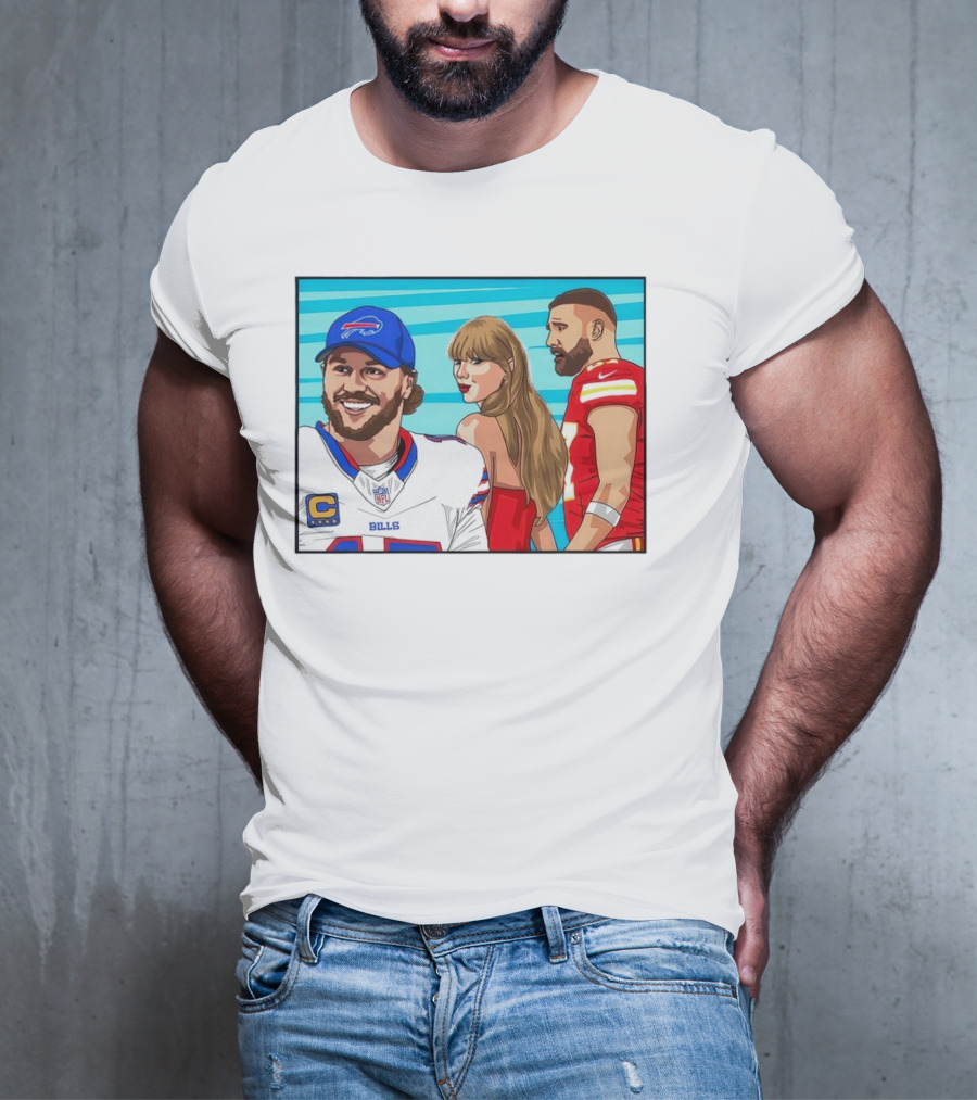 Buffalo Bills Vs. Kansas City Chiefs Distracted Girlfriend Meme T-Shirt