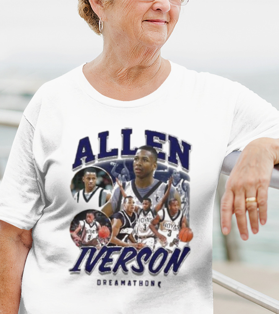 Allen Iverson Georgetown Hoyas Collage T-Shirt